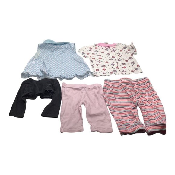 Lot Of 5 Baby Girl Clothes Size 3-6M Tiny Tots & Little Wonders Mixed Styles - Picture 2 of 14